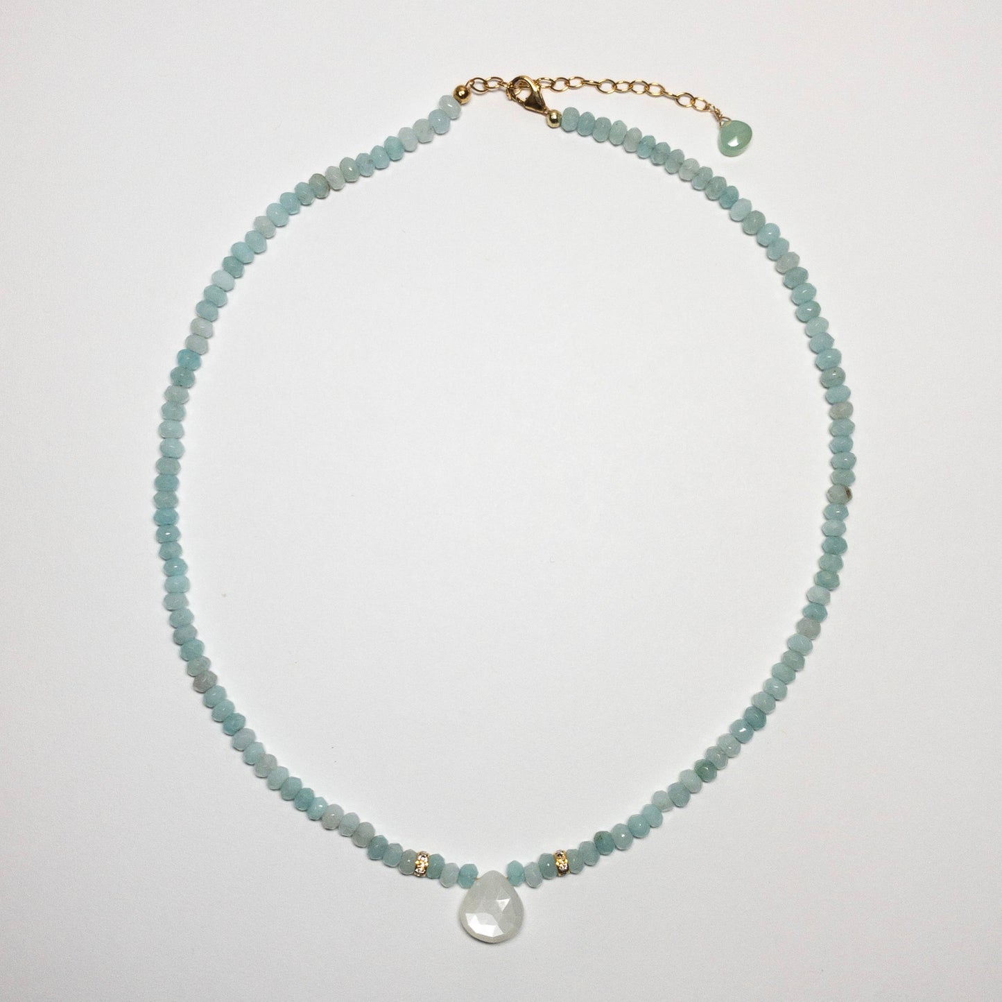 Aquamarine and Moonstone Necklace