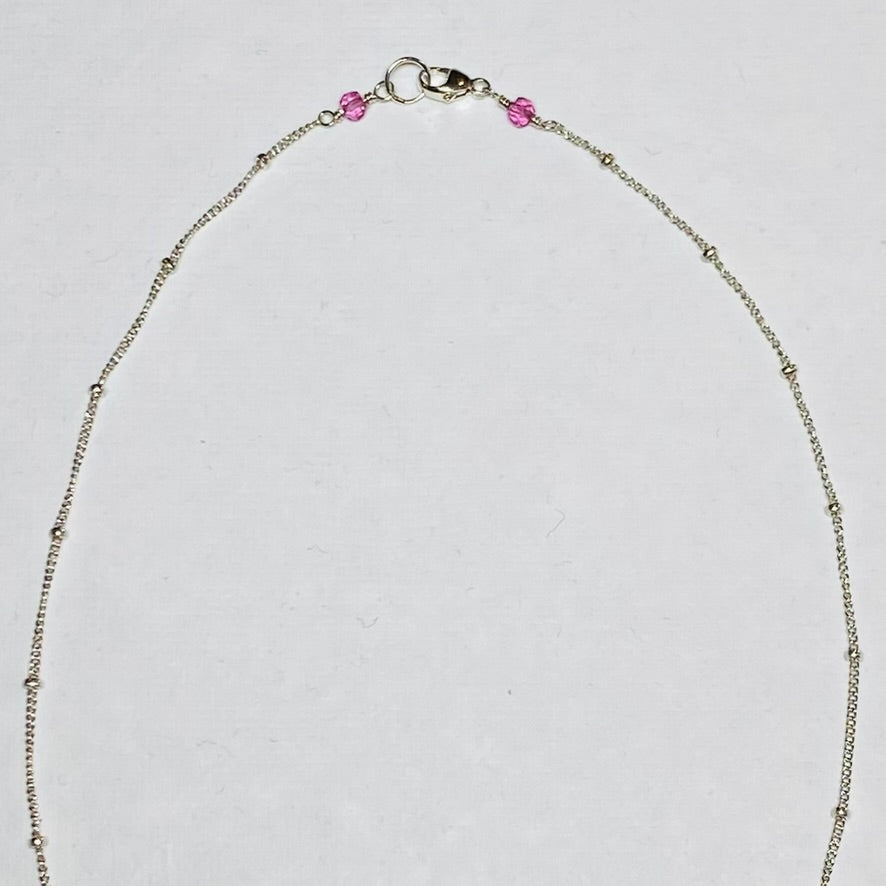 Ruby and pearl drop necklace