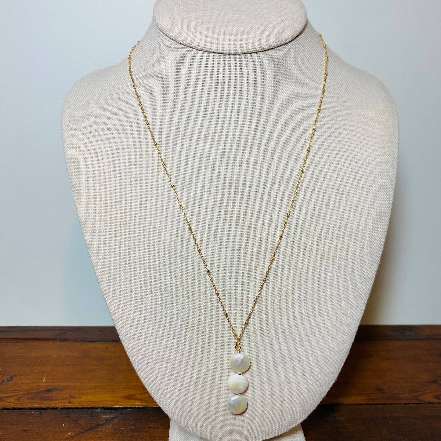 Cascade of Coin Pearls Necklace