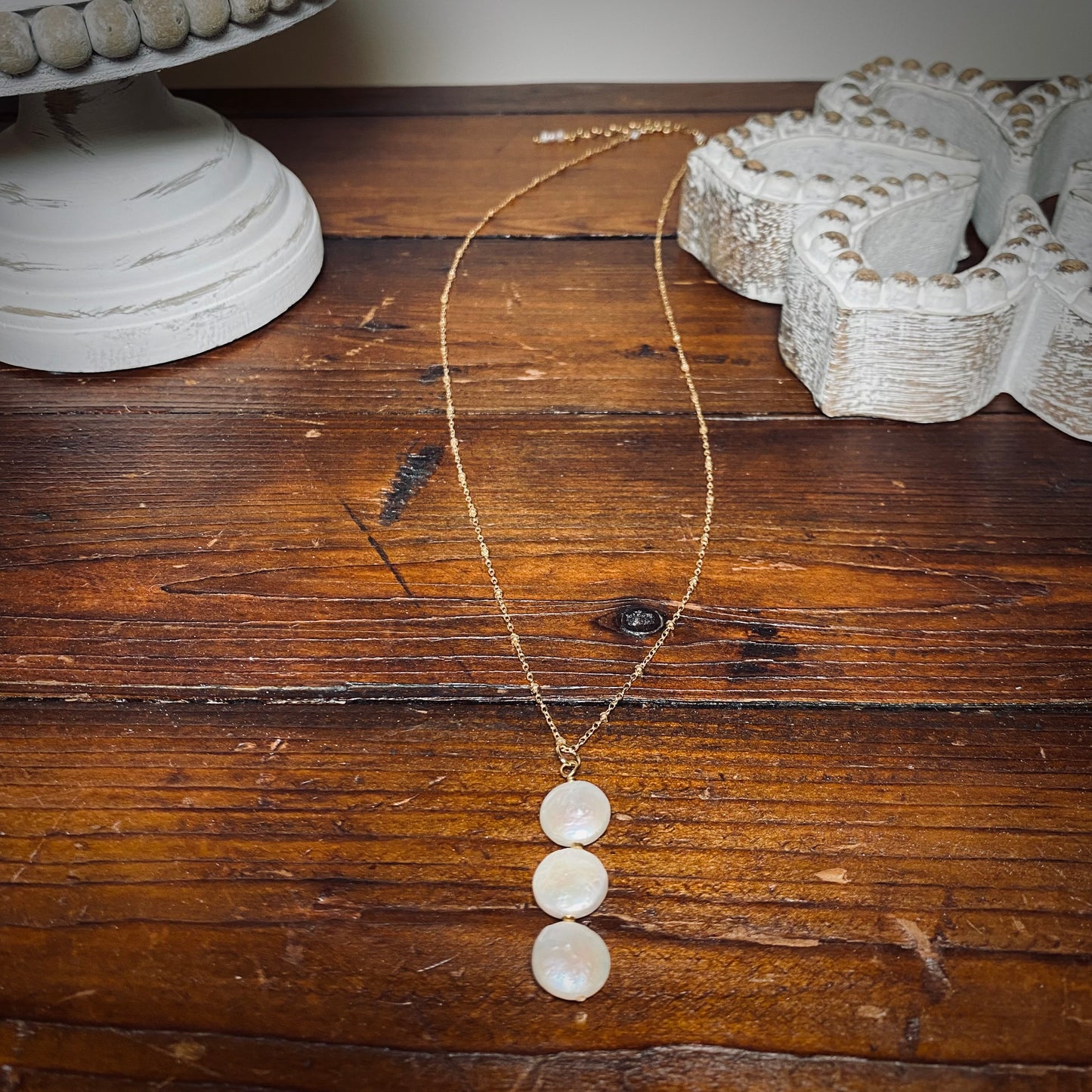 Cascade of Coin Pearls Necklace