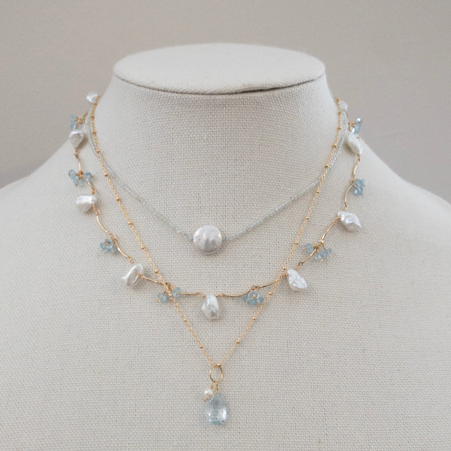 Blue Topaz Simplicity Necklace