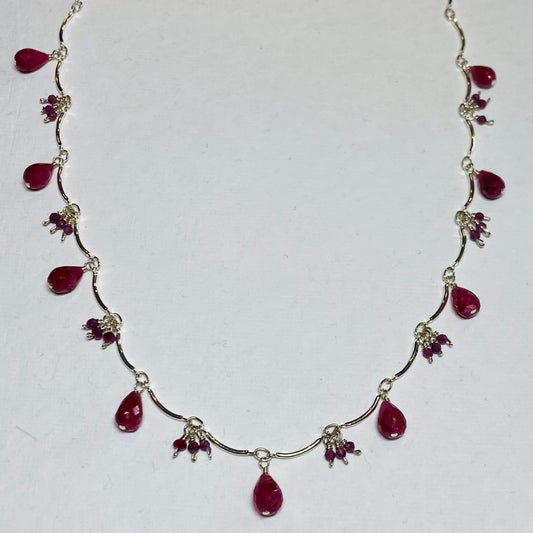 Dancing Ruby Necklace