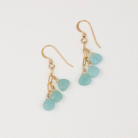 Trio of Chalcedony Earrings