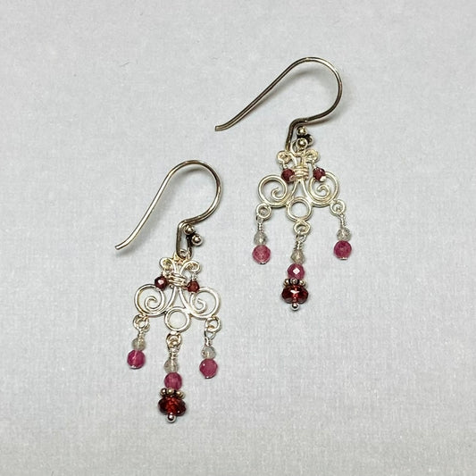 Ruby Chandelier Earrings