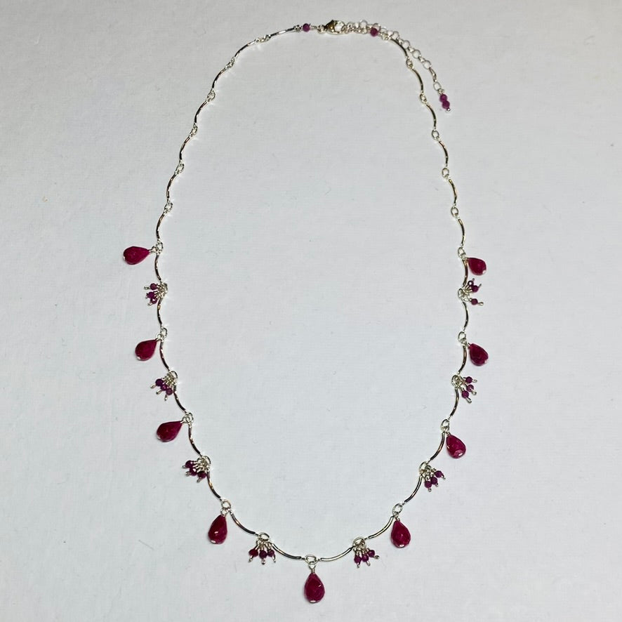 Dancing Ruby Necklace