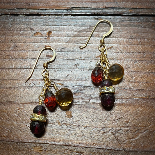 Dazzling Gemstone Earrings