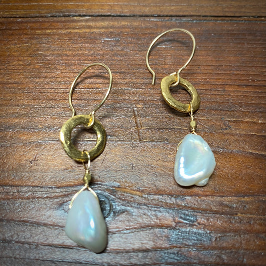 Keshi Pearl Earrings