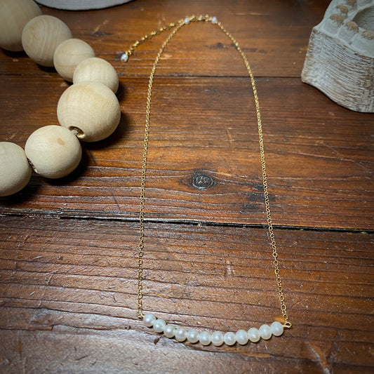 Pearl Bar Necklace